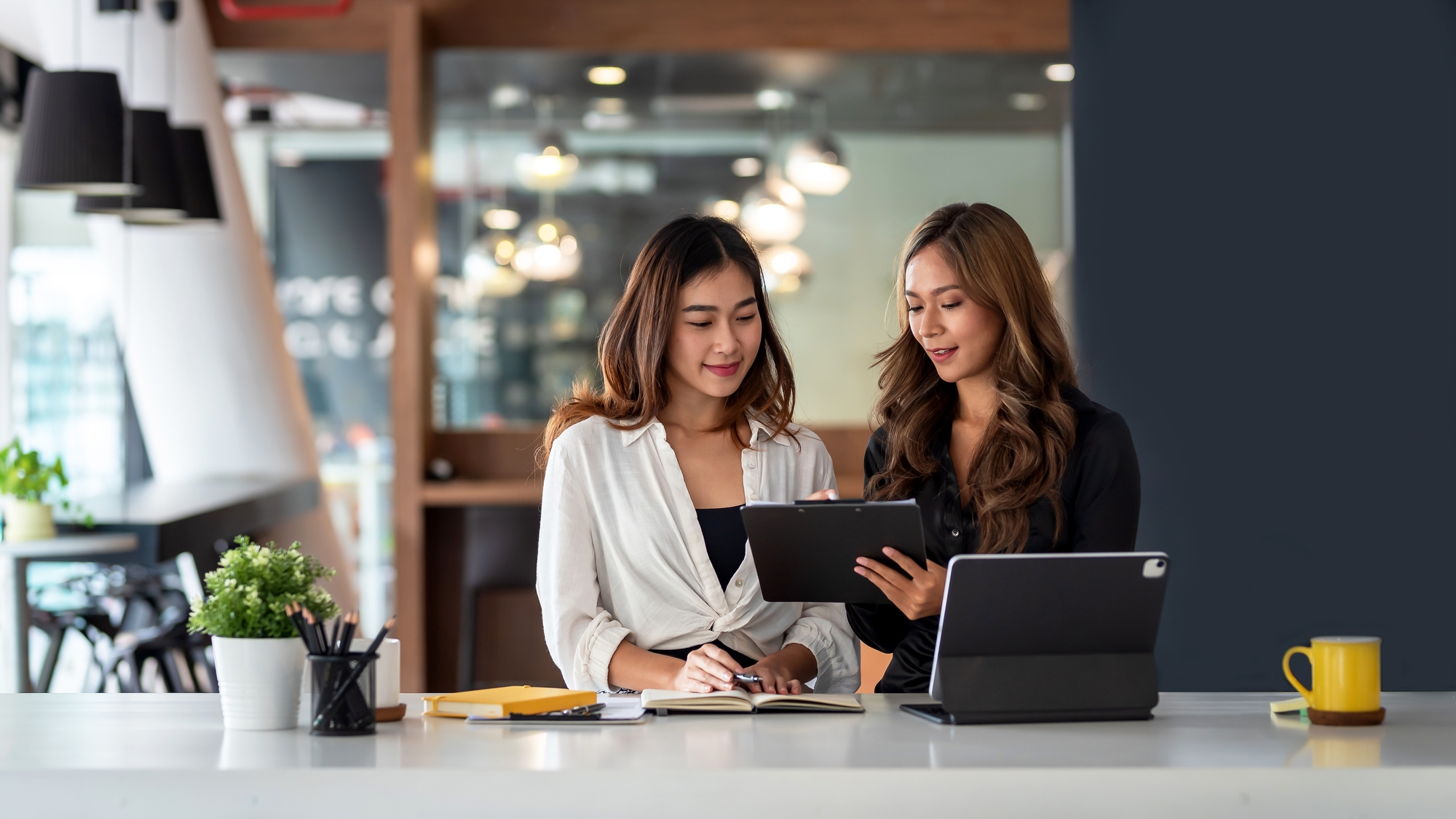 Two Business Women In The Office